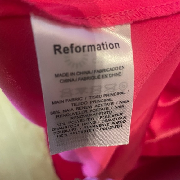 - Reformation Johan Satin Dress- size 12 - Picture 11 of 11